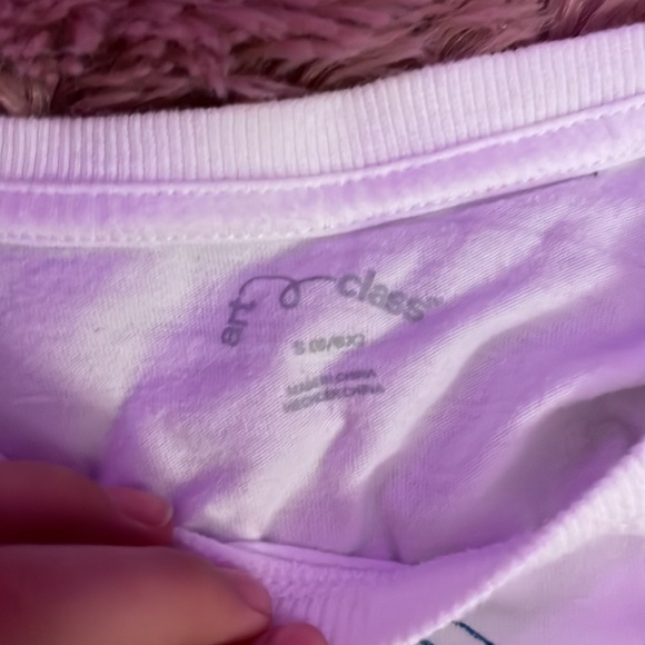 target (art class) white smiley face cropped top - Picture 3 of 3